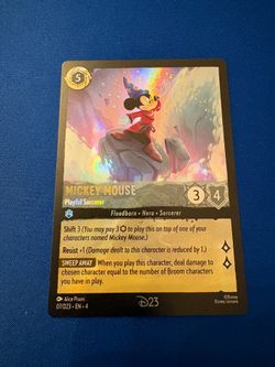 2x Disney D23 Lorcana 2024 Sorcerer Mickey Promo