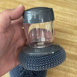 Heavy-Duty Soap Dispensing Palm Dish Scrubber