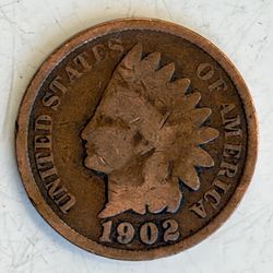 1902 Indian head one cent