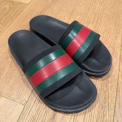 Gucci Men's Black Slide Sandals