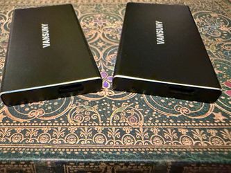 VANSUNY 500GB Portable External SSD USB-C Model X2 mini Black Solid State
