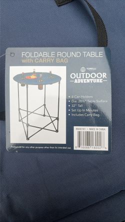 Foldable Round Table With Cary Bag 