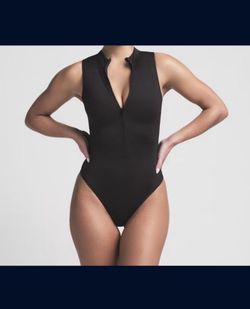 SKIMS Recycled Swim Sleeveless One Piece - Onyx - Size Small (NWT)