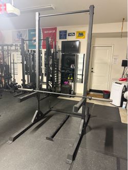 Heavy-Duty Power Rack w/ Authentic Ivanko 7’ Olympic Barbell