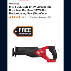 M18 FUEL GEN-2 18V Lithium-Ion Brushless 