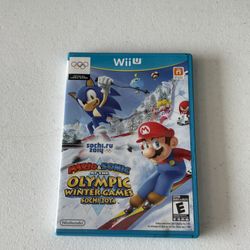 Nintendo Wii U Mario & Sonic At Olympic Winter Games Sochi 2014 game
