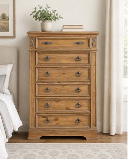Coaster Ilana Tall 6-Drawer Chest / Dresser – Solid, Heavy, Beautiful Detail