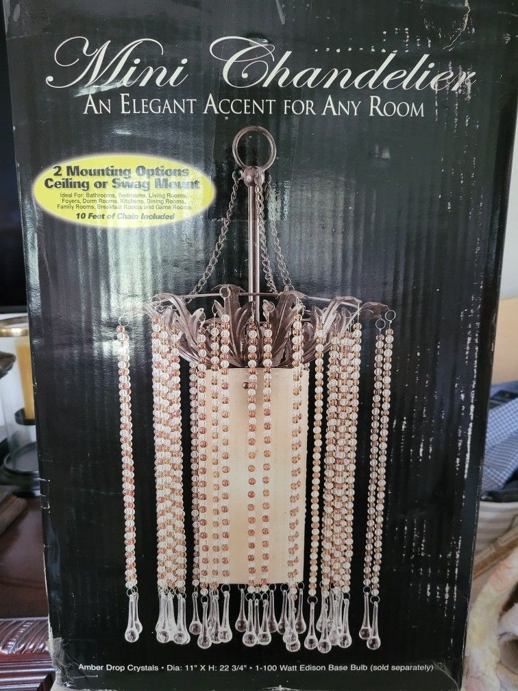 Mini Crystal Chandelier Pendant Light