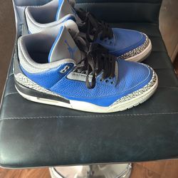Blue Jordan retro 3