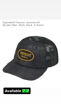 Supreme SS26’ week 14 Supreme®/Vanson Leathers® Spider-Man Mesh Back 6-Panel black