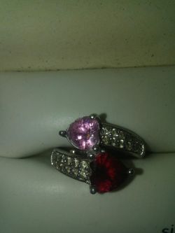 Heart sterling silver ring