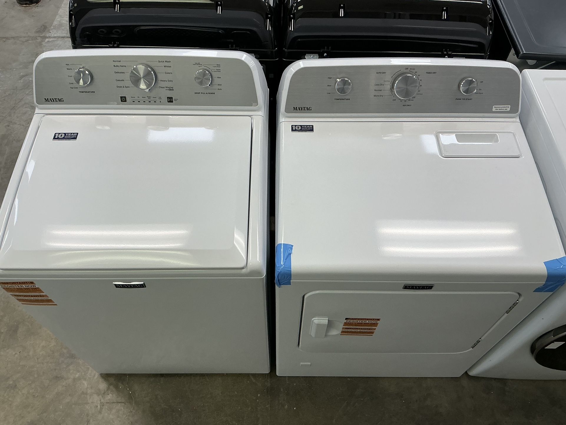 MAYTAG 4.5 cu. ft. Top Load Washer 7.0 cu. ft. Vented Gas Dryer