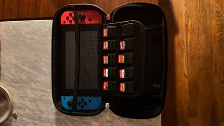 Nintendo Switch bundle with games and case