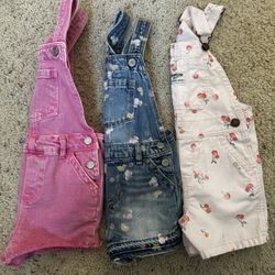3T Toddler Girl Overalls New