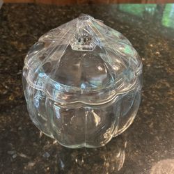 Glass Candy pumpkin Dish