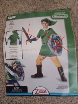 Kids Link Costume - The Legend of Zelda (Size M 7-8) Halloween Costume