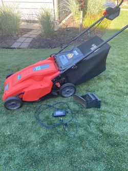 Black & Decker used cordless lawnmower