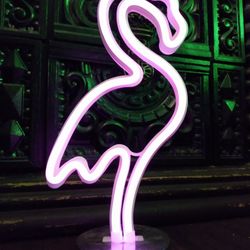 Florescent Flamingo Light 