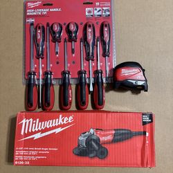 Milwaukee 7 AMP Corded 4-1/2 IN  Small Angle Grinder  With  Sliding  Lock  On Switch