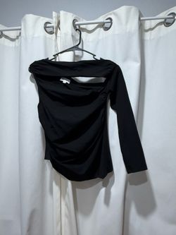 One sleeve black shirt size small