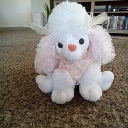 Antique Poodle Plush Purse