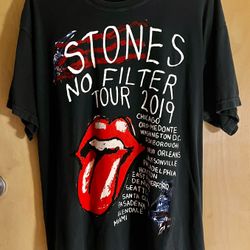 Rare Authentic Vintage Rolling Stones No Filter Tour T Shirt 
