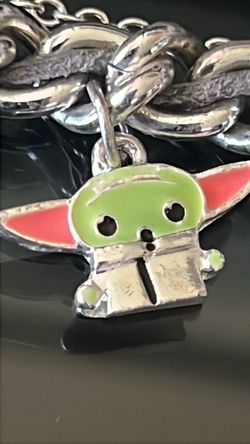 Baby Yoda Charm Bracelet Silver Chain