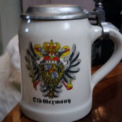Vintage German Stoneware Beer Stein.