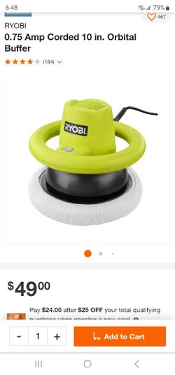 RYOBI 10" Orbital Buffer
