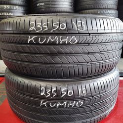 235/50/18 Kumho used tires