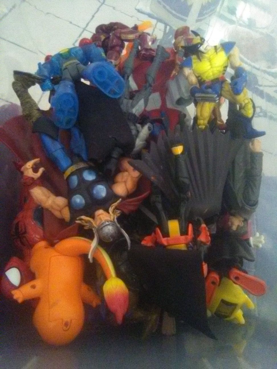 lots of toy figures
