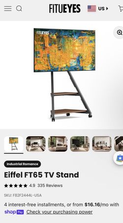 Eiffel FT65 TV Stand In Walnut Brand New In Box