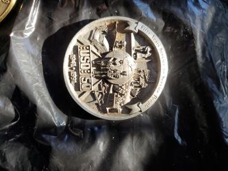 USO 50 Years of Service 3" Numbered #887 Coin Medallion Military

