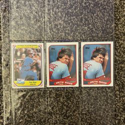 PETE ROSE Baseball Cards (See Other Listings)
