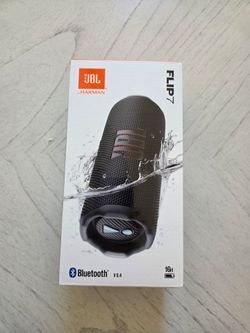 JBL Flip 7 Portable Waterproof Bluetooth Speaker - Black, Brand New