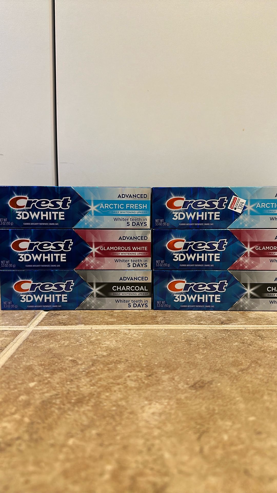 Crest 3D White toothpaste 3.3 oz: 2 for $5