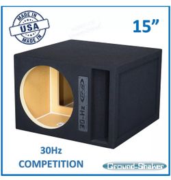 15” Single Ported 30Hz Competition Sub Box Subwoofer Enclosure Ground Shaker Sub Box 