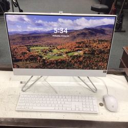 HP 24-CB1217C 23.8" FHD All-in-One PC, AMD R3-5425U, 2.70GHz, 8GB RAM, 1TB HDD, Win11, Touchscreen W/ Keyboard add Mouse