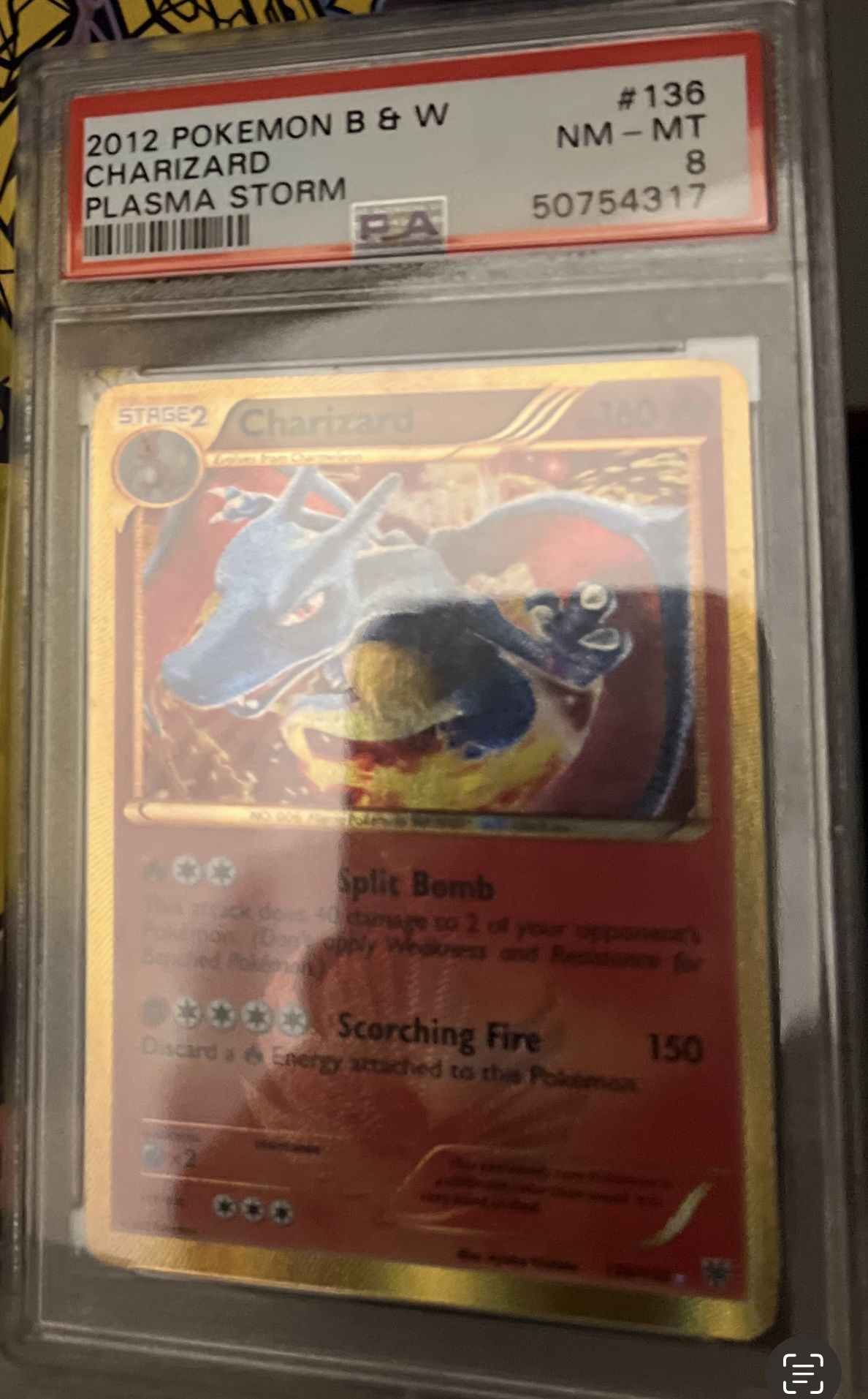 Charizard - Plasma Storm  Grade 8