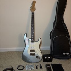 Donner DST-152 Electric Guitar Kit – Like New, Full Set