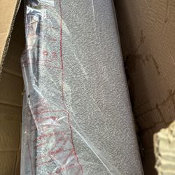 King size bed frame and base NO HEADBOARD still in box never used 