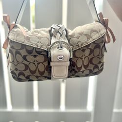 Coach Soho 6314 Shoulder Bag Signature C Canvas & Leather