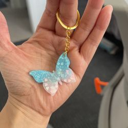 Butterfly Resin Keychain