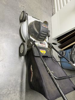Electric Lawnmower and Weed Trimmer
