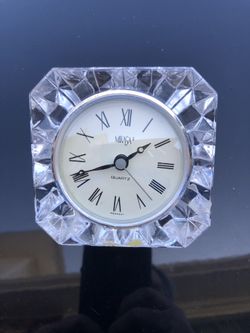 Vintage Mikasa Quartz Crystal Oval Desk/table/mantel  Clock