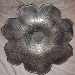 Vintage Aluminum Flower Shaped Bowl