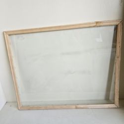 Covered Wood Frame With Glass Cover