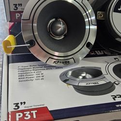 Pro Audio Super Bullet Tweeters Very Loud Brand New Sold As Pair X2 Speakers 