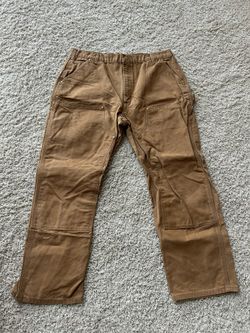 Carhartt Brown Canvas Double Knee Pants - Size 36