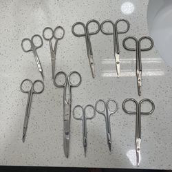 Stainless steel vintage Scissors/shears-8 count